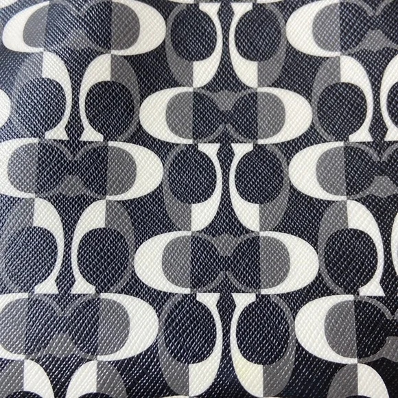 Coach Black, Cream & Gray Cosmetic Bag - Picture 15 of 15